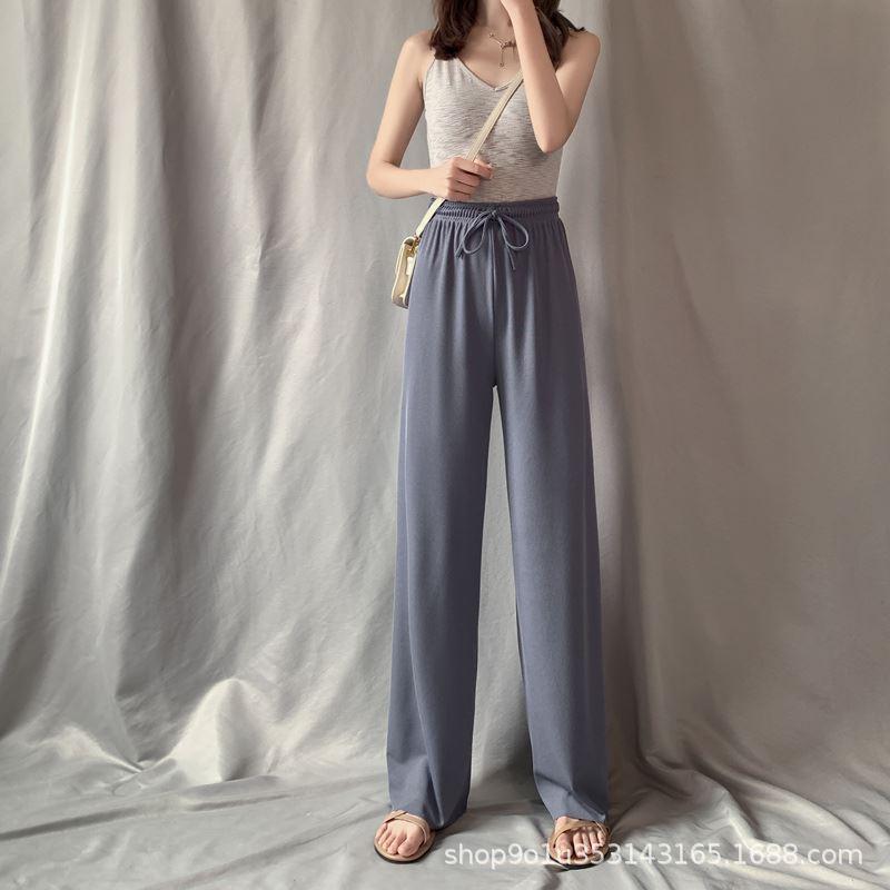 ガウチョパンツ レディース ワイドパンツ 接触冷感 ロング 春夏 涼しい 着痩せ 涼感 ゆったり ひんやり 薄手 体型カバー カジュアル 