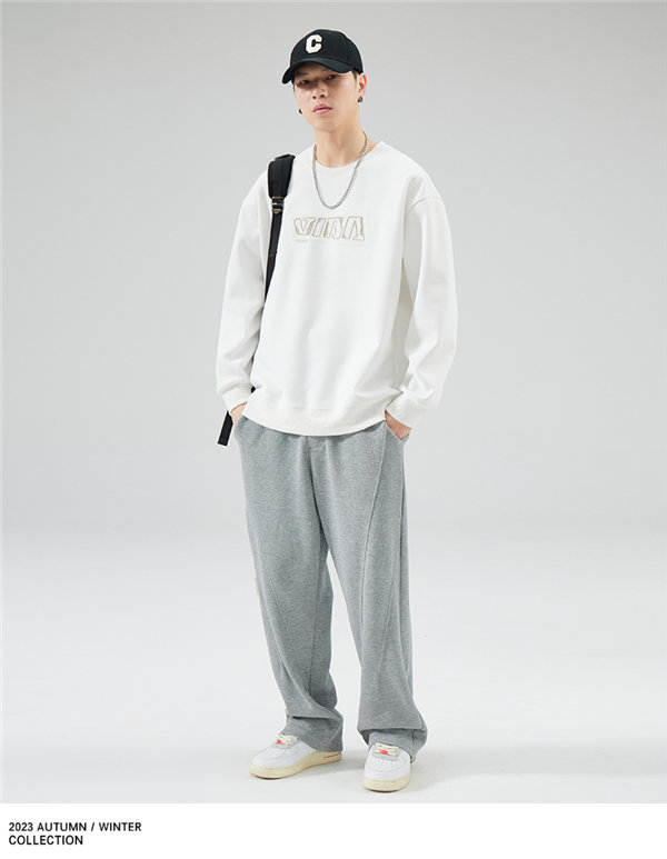 トレーナー メンズ トレーニングウェア ルームウェア 部屋着 プルオーバー Uネック 送料無料 韓国ファッション 長袖 スポーツウェア 春秋 スウェット 