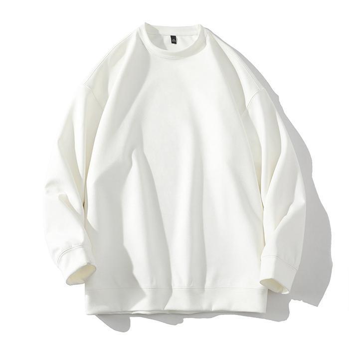 トレーナー メンズ 無地 長袖 スウェットシャツ 丸首 カップルコーデ シンプル 春秋服 トップス ゆったり プルオーバー カジュアル ルームウェア 