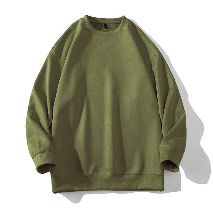 トレーナー メンズ 無地 長袖 スウェットシャツ 丸首 カップルコーデ シンプル 春秋服 トップス ゆったり プルオーバー カジュアル ルームウェア 