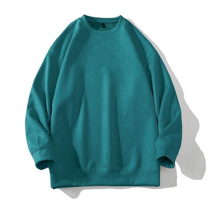 トレーナー メンズ 無地 長袖 スウェットシャツ 丸首 カップルコーデ シンプル 春秋服 トップス ゆったり プルオーバー カジュアル ルームウェア 