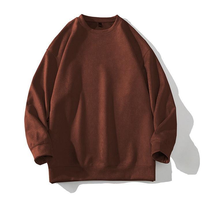 トレーナー メンズ 無地 長袖 スウェットシャツ 丸首 カップルコーデ シンプル 春秋服 トップス ゆったり プルオーバー カジュアル ルームウェア 