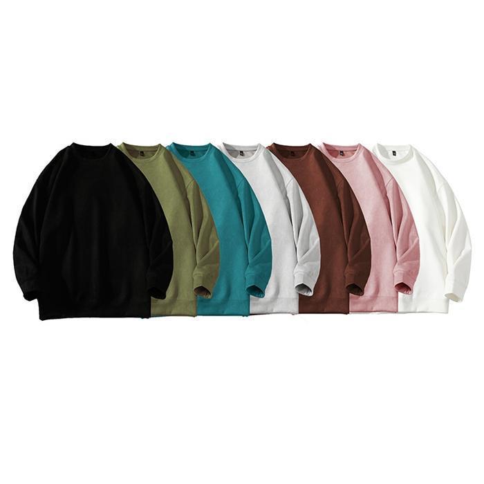 トレーナー メンズ 無地 長袖 スウェットシャツ 丸首 カップルコーデ シンプル 春秋服 トップス ゆったり プルオーバー カジュアル ルームウェア 