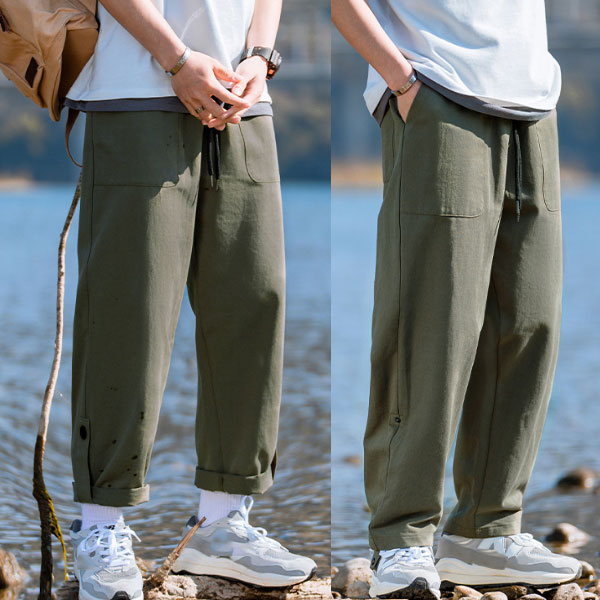 カーゴパンツ トレッキングパンツ メンズ サルエルパンツ 登山 パンツ ズボン 作業用 アウトドア作業着 