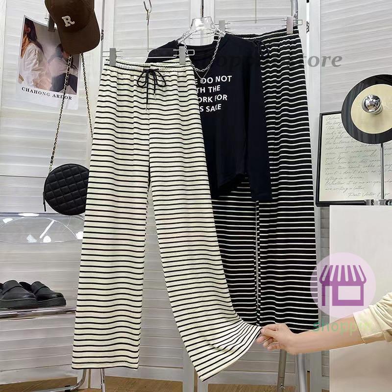 ワイドパンツ レディース ガウチョパンツ ストライプ チェック柄 接触冷感 ゆったり ウエストゴム 春夏 ルームウェア 薄手 イージーパンツ 