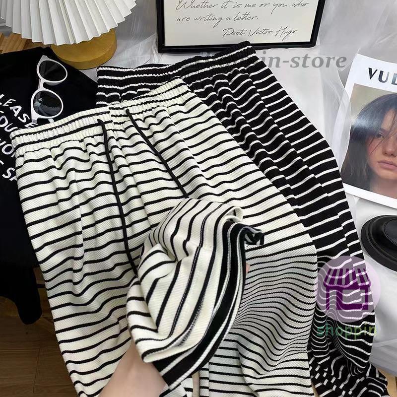 ワイドパンツ レディース ガウチョパンツ ストライプ チェック柄 接触冷感 ゆったり ウエストゴム 春夏 ルームウェア 薄手 イージーパンツ 