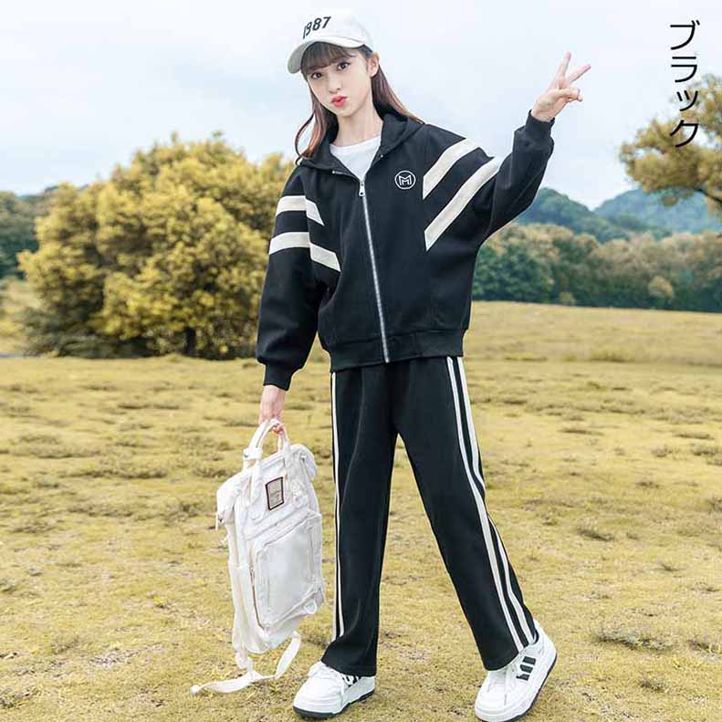 ジャージ 上下 子供服女の子 送料無料 スポーツウェアユニセックス セットアップ ランニングウェア トレーニングウェア イベント ユニフォーム 学園祭 文化祭 