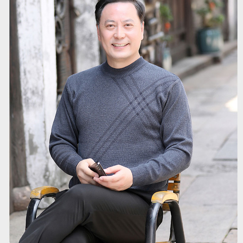 ニット セーター メンズ◆クルーネック秋服 冬服 紳士 メンズ シニア ゴルフ 敬老の日 シニアファッション 誕生日 ギフト クリスマス プレゼント 