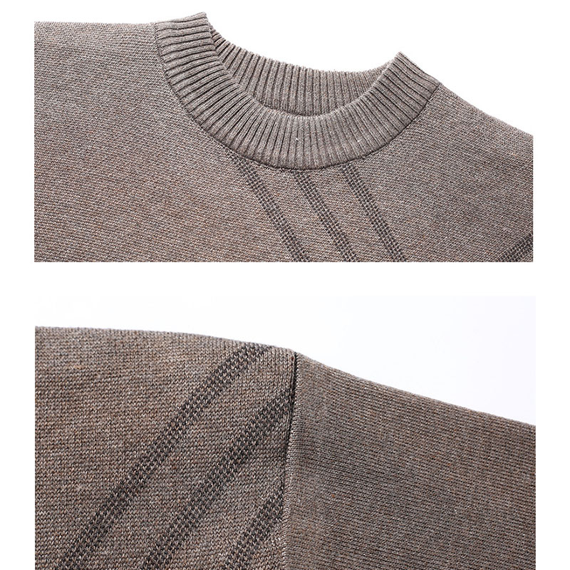 ニット セーター メンズ◆クルーネック秋服 冬服 紳士 メンズ シニア ゴルフ 敬老の日 シニアファッション 誕生日 ギフト クリスマス プレゼント 