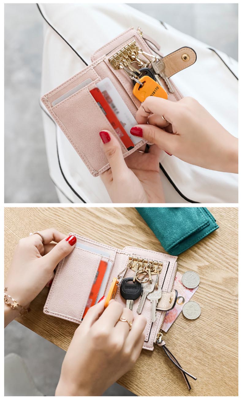 財布 レディース ミニ財布 キーケース カード収納 多機能 かわいい 小銭入れ 名刺入れ 多機能ケース おしゃれ 大容量 