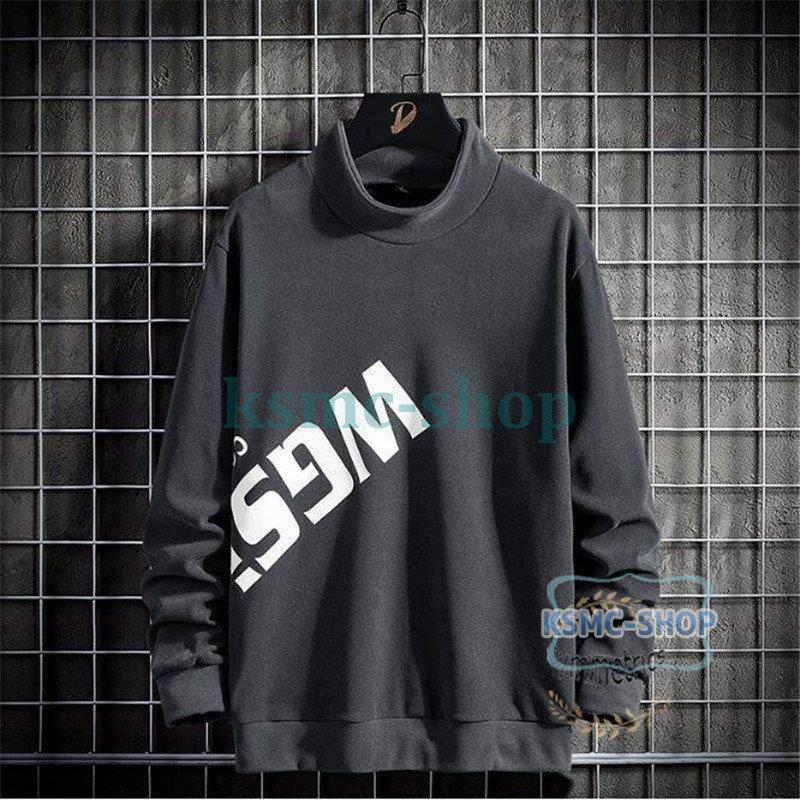 ロングTシャツ メンズ おしゃれ 英文字 長袖Tシャツ カットソー 秋 新作 大きいサイズ 秋服 カジュアル 