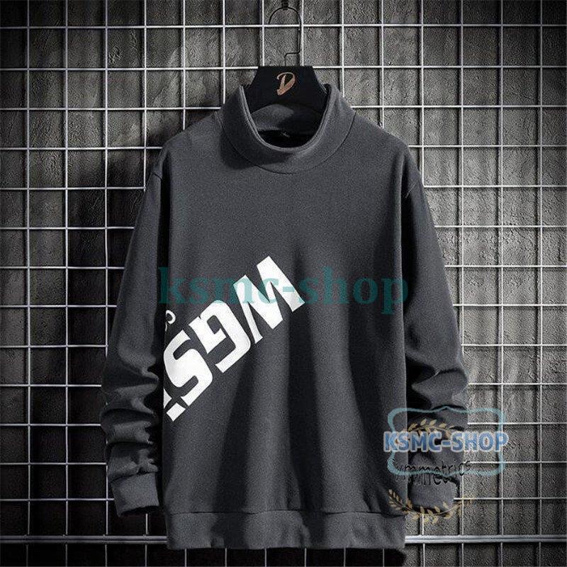 ロングTシャツ メンズ おしゃれ 英文字 長袖Tシャツ カットソー 秋 新作 大きいサイズ 秋服 カジュアル 