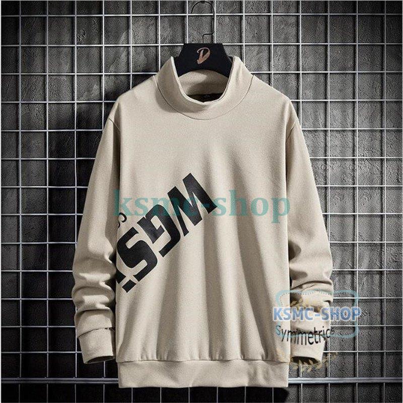 ロングTシャツ メンズ おしゃれ 英文字 長袖Tシャツ カットソー 秋 新作 大きいサイズ 秋服 カジュアル 