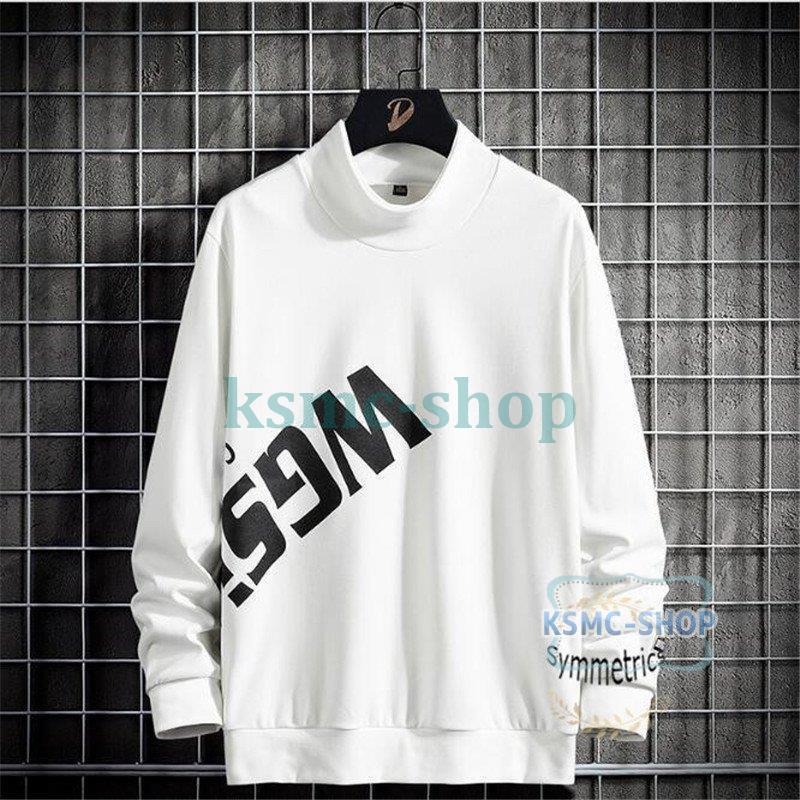 ロングTシャツ メンズ おしゃれ 英文字 長袖Tシャツ カットソー 秋 新作 大きいサイズ 秋服 カジュアル 