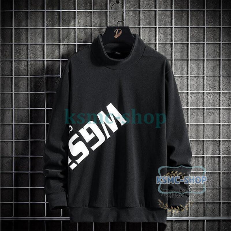 ロングTシャツ メンズ おしゃれ 英文字 長袖Tシャツ カットソー 秋 新作 大きいサイズ 秋服 カジュアル 