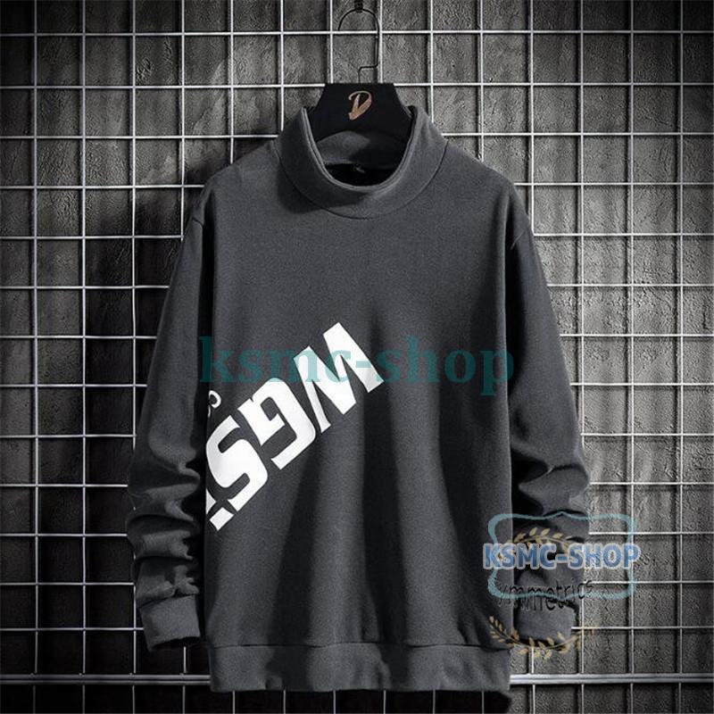 ロングTシャツ メンズ おしゃれ 英文字 長袖Tシャツ カットソー 秋 新作 大きいサイズ 秋服 カジュアル 