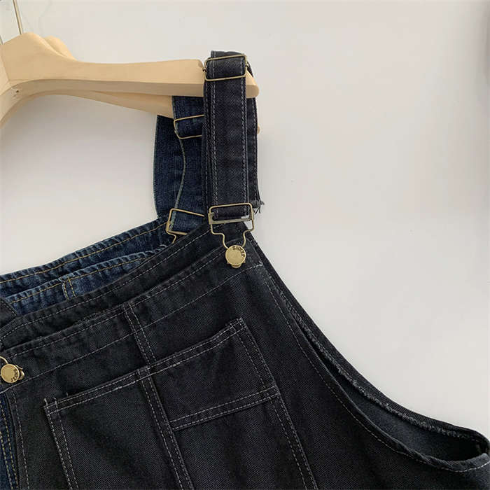 デニム サット パンツ レディース オールインワン オーバーオール つなぎ デニムサットパンツ 大人サット ロング サ 