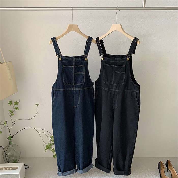 デニム サット パンツ レディース オールインワン オーバーオール つなぎ デニムサットパンツ 大人サット ロング サ 