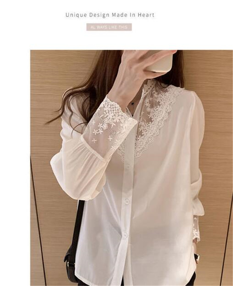 ブラウス レディース シャツ シャツブラウス 長袖 無地 おしゃれ レース トップス 長袖シャツ カジュアル 通勤通学 花柄 アウトドア ゆったり 