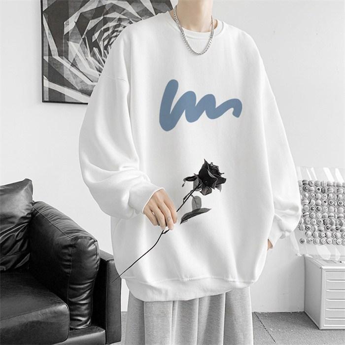 トレーナー メンズ トップス スウェットシャツ 春服 秋服 シンプル 長袖 カジュアル ゆったり お洒落 クルーネック プルオーバー 
