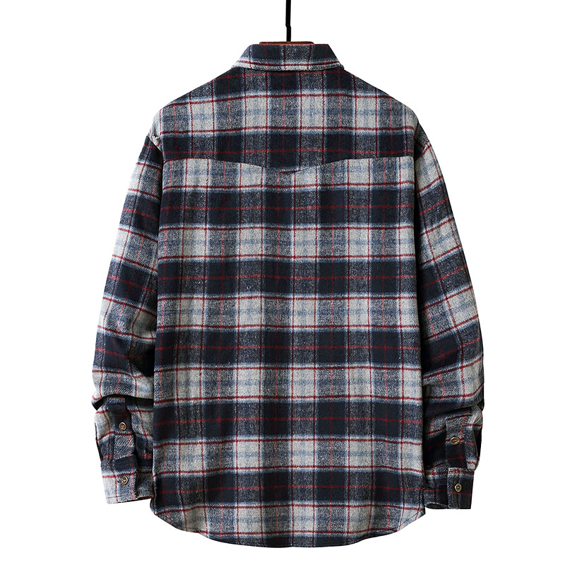 ネルシャツ チェックシャツ メンズ ネルチェックシャツ 秋冬 長袖シャツ シャツ かっこいい カップル コットン おしゃれ ワークシャツ ペアルック カジュアル 