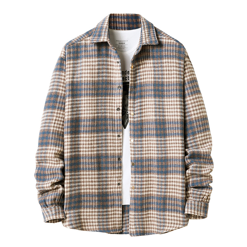 ネルシャツ チェックシャツ メンズ ネルチェックシャツ 秋冬 長袖シャツ シャツ かっこいい カップル コットン おしゃれ ワークシャツ ペアルック カジュアル 