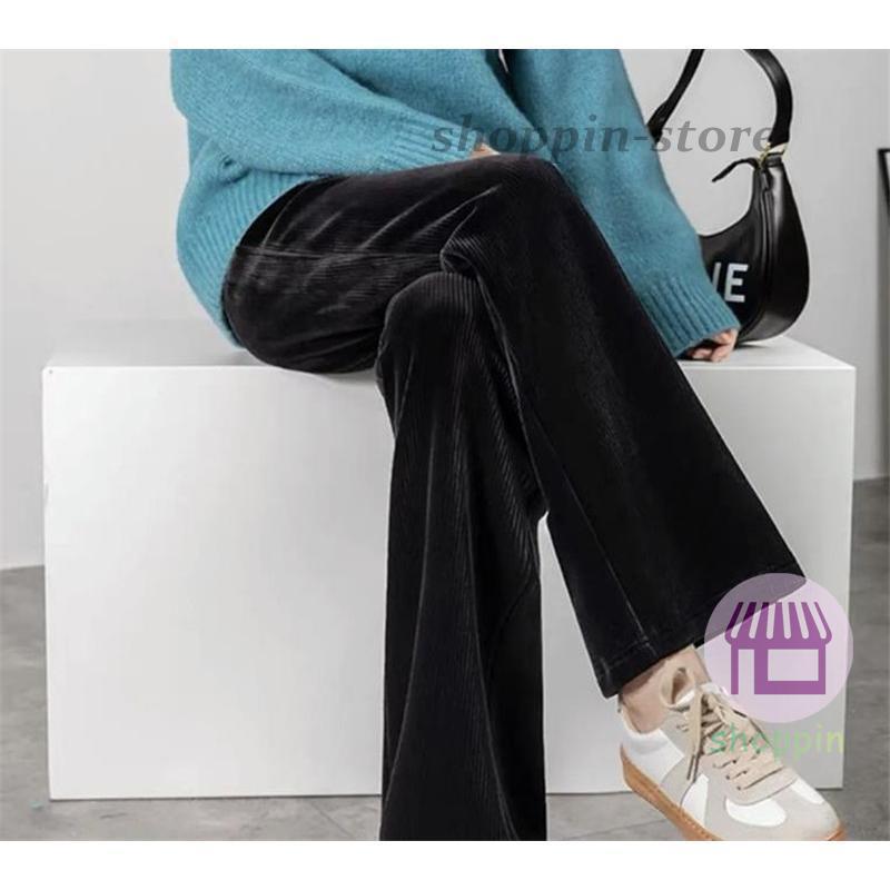 ワイドパンツ レディース ガウチョパンツ ロング イージーパンツ カジュアル 着痩せ ゆったり 春秋 動きやすい ルームウェア ウエストゴム 