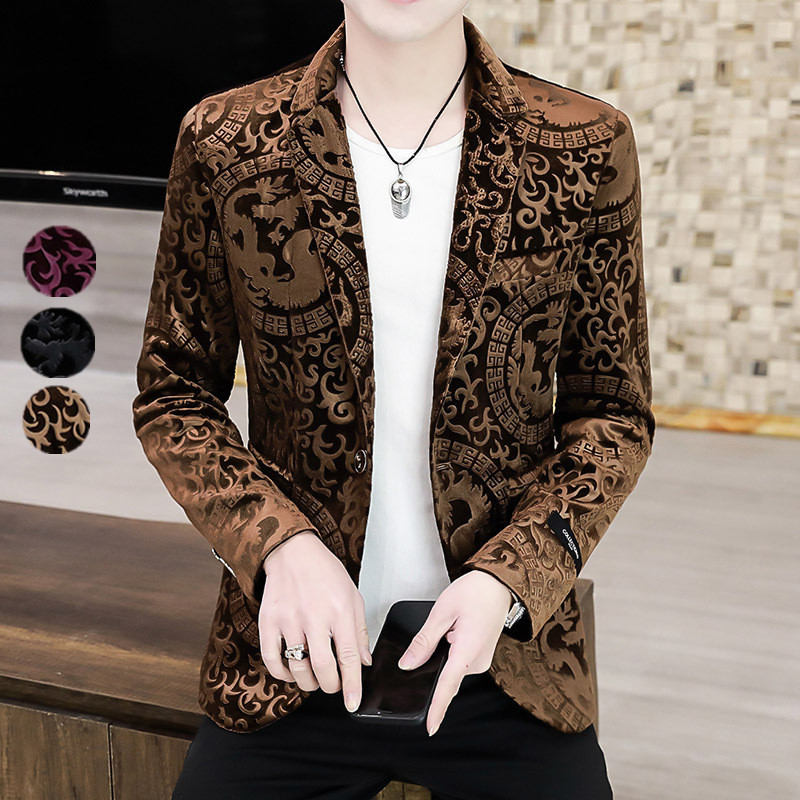 テーラードジャケット メンズ おしゃれ ブレザージャケット カジュアルスーツ 花柄 フォマールスーツ アウター ビジネススーツ 紳士用 通勤 春秋冬 