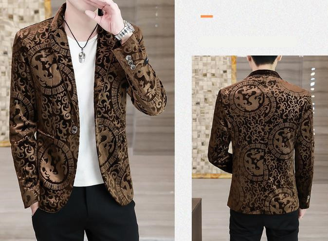 テーラードジャケット メンズ おしゃれ ブレザージャケット カジュアルスーツ 花柄 フォマールスーツ アウター ビジネススーツ 紳士用 通勤 春秋冬 