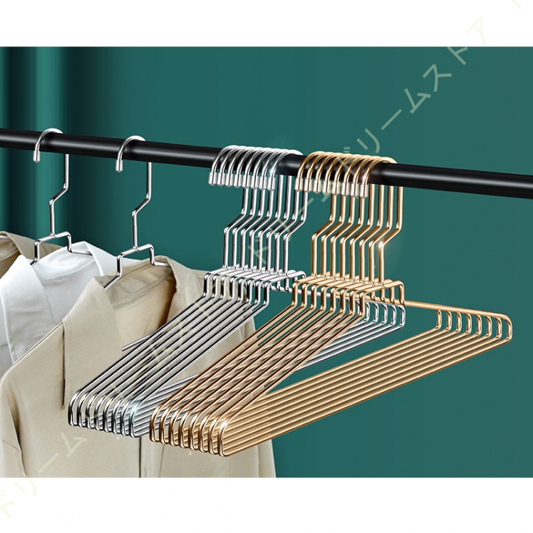 ハンガー 50本組 セット 洗濯 衣類 多機能ハンガー 曲がらな 滑り止め すべらない 超強い荷重 跡がつかない 物干し 乾湿両用ステンレス 変形にくい 