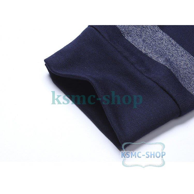 ポロシャツ メンズ トップス 大きいサイズ 長袖 ボーダー柄Tシャツ 春秋ゴルフシャツ スポーツ おしゃれ トレンド 紳士服 カジュアル ファッション ゴルフウェア