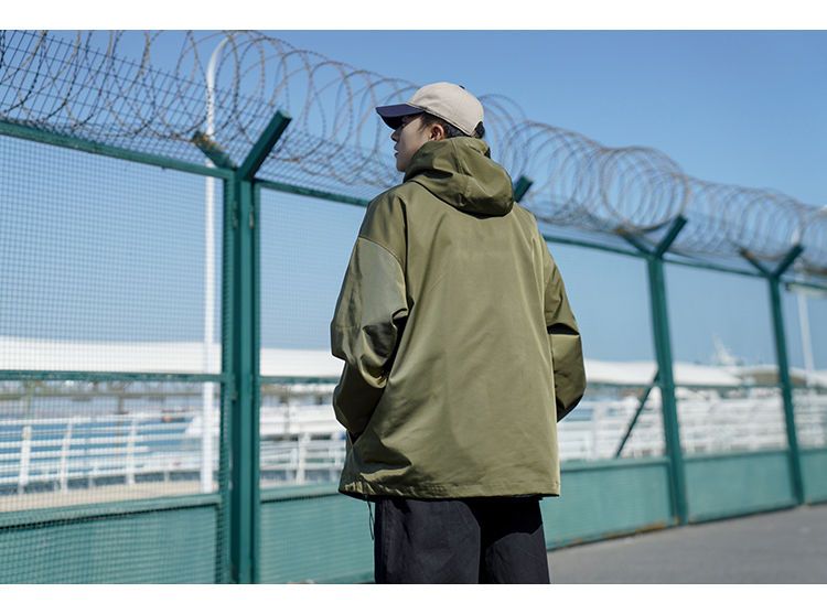 マウンテンメンズ 登山 フード付き ジャケット アウトドア キャンプ 防水 ウインドブレーカー 撥水 防寒 防風 カジュアル ブルゾン 春秋 