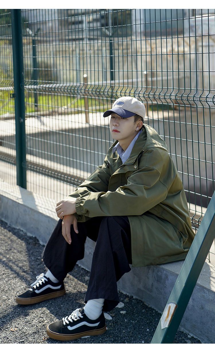 マウンテンメンズ 登山 フード付き ジャケット アウトドア キャンプ 防水 ウインドブレーカー 撥水 防寒 防風 カジュアル ブルゾン 春秋 