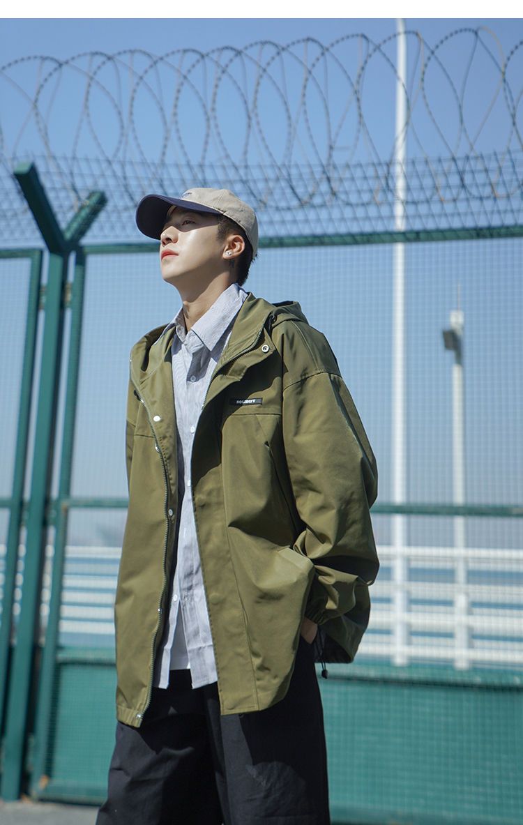 マウンテンメンズ 登山 フード付き ジャケット アウトドア キャンプ 防水 ウインドブレーカー 撥水 防寒 防風 カジュアル ブルゾン 春秋 