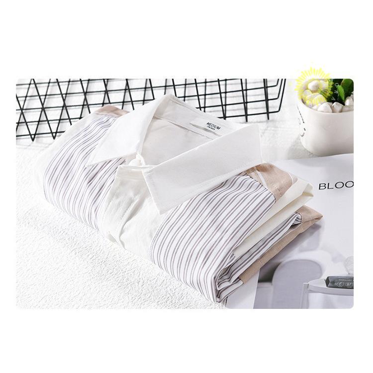 カジュアルシャツ メンズ シャツ トップス 長袖シャツ ストライプ きれいめ 切り替え 