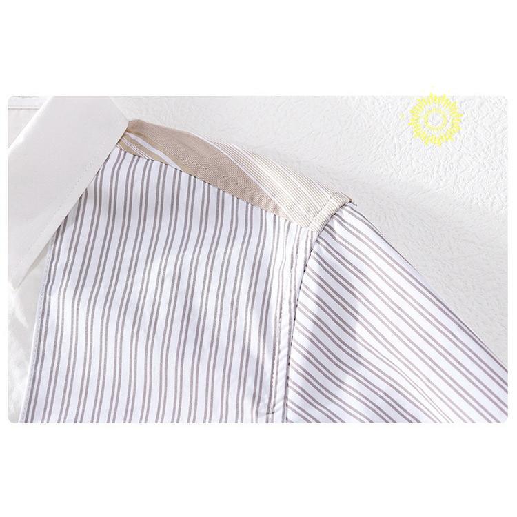 カジュアルシャツ メンズ シャツ トップス 長袖シャツ ストライプ きれいめ 切り替え 