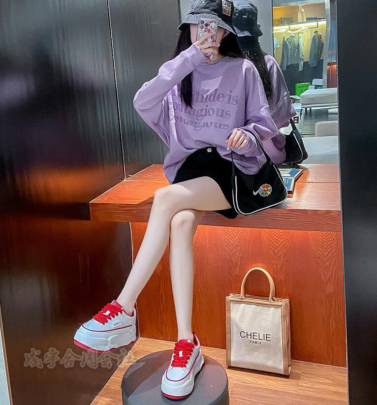 厚底スニーカー レディース ローカットスニーカー スポーツ厚底5.5CM 身長アップ 美脚 歩きやすい 靴 軽量 通勤 疲れない おしゃれ 通学 