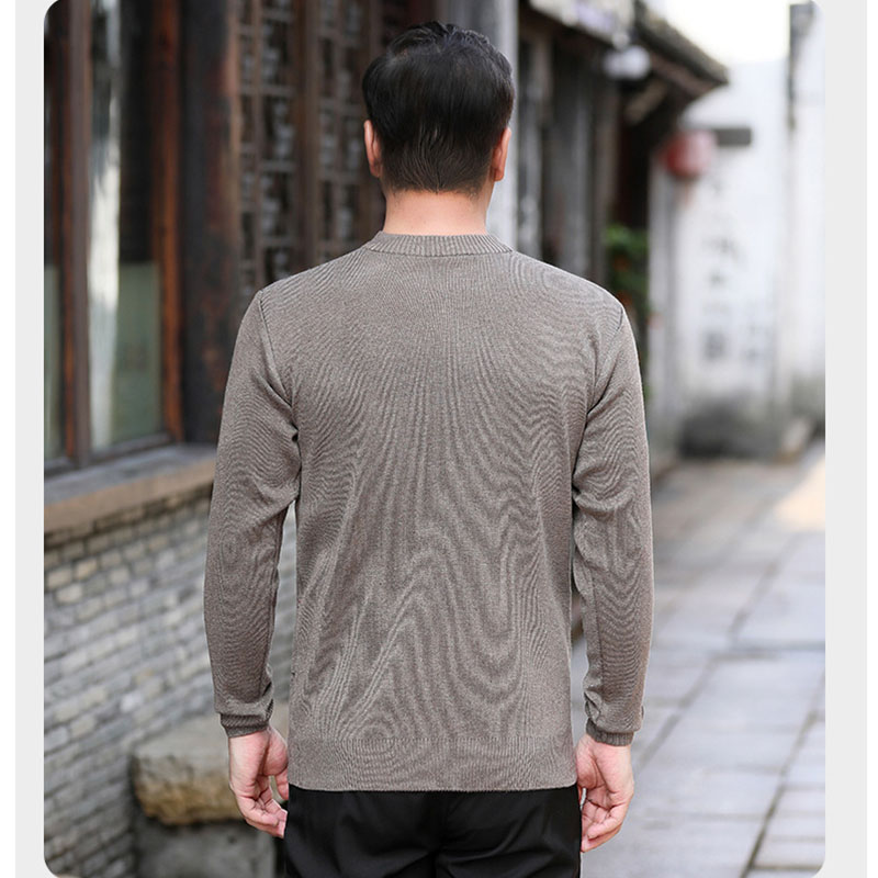 ニット セーター メンズ◆クルーネック秋服 冬服 紳士 メンズ 誕生日 クリスマス ギフト ゴルフ 敬老の日 プレゼント シニア シニアファッション 