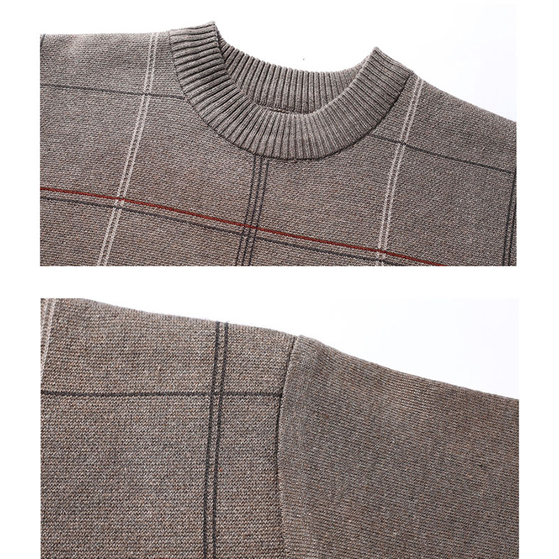 ニット セーター メンズ◆クルーネック秋服 冬服 紳士 メンズ 誕生日 クリスマス ギフト ゴルフ 敬老の日 プレゼント シニア シニアファッション 