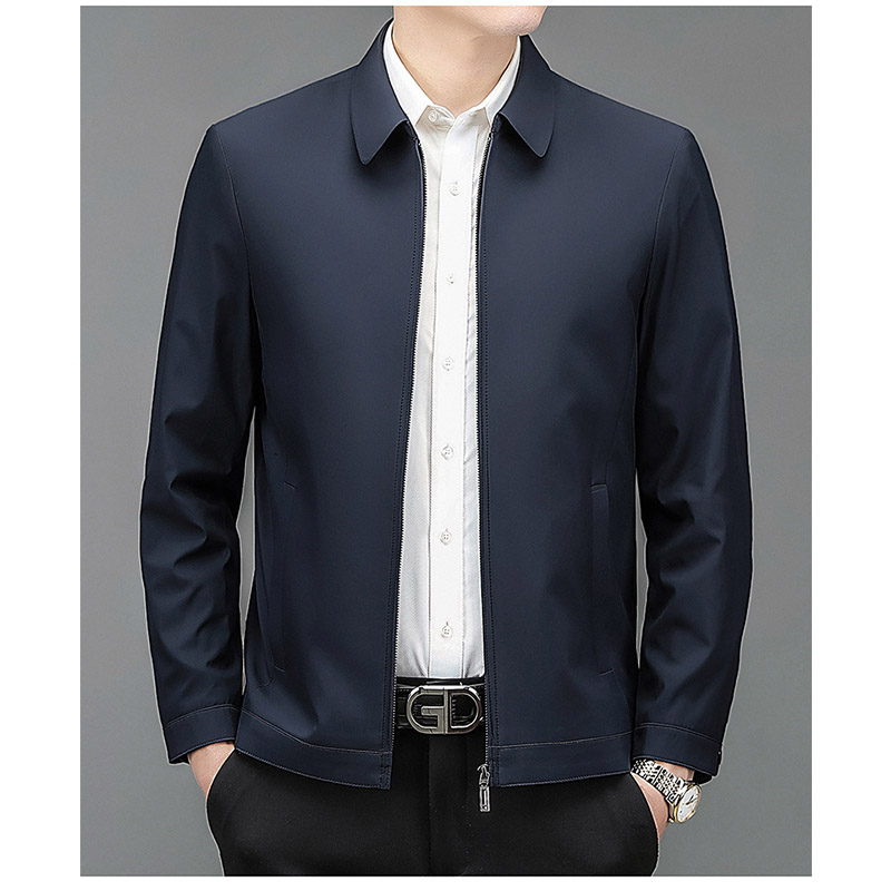 ライトアウター メンズ 春秋 ビジネス シンプル ジップアップ 出張 フォーマル ブルゾン ショートコート カジュアル ジャケット ビジネスジャケット 通勤 仕事 