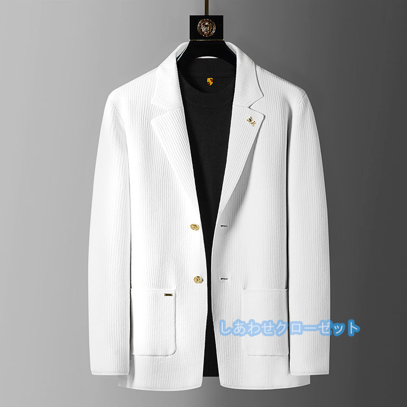 テーラードジャケット メンズ おしゃれ ブレザージャケット カジュアルスーツ ボーダー柄 通勤 紳士用 ビジネススーツ 春秋冬 フォマールスーツ アウター 