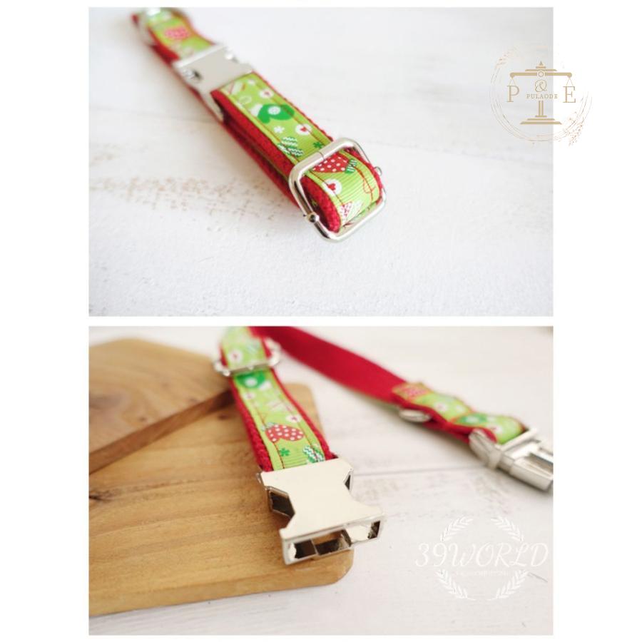 首輪 名前入り 小型犬 中型犬 大型犬 首輪 カスタマイズ ナイロン 名札 IDタグ 犬 猫用品 グリーン 迷子札 ペット用品 