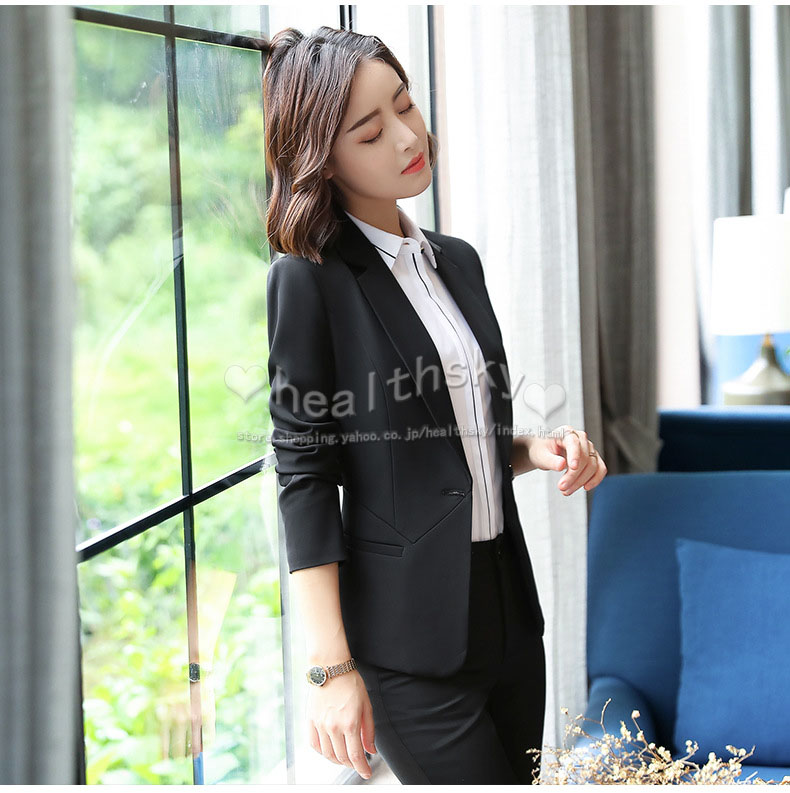 2023ユニフォームエステ サロン通勤ビジネススーツレディース女性制服おしゃれ長袖ビジネススーツ入学式 卒業式卒園式(エステネイル美容サロン制服)  