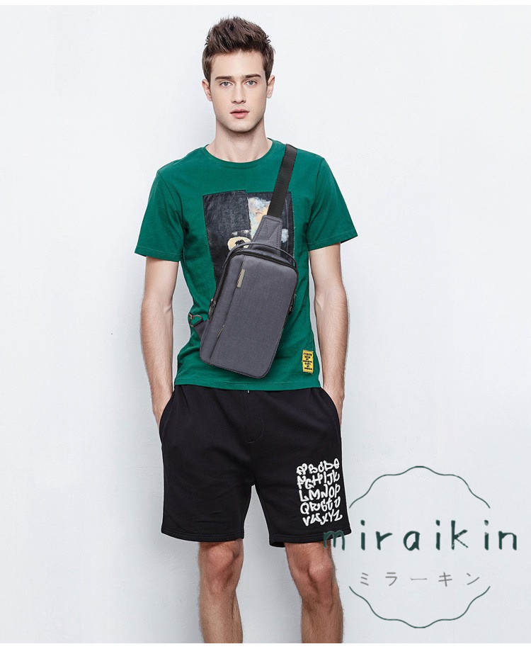 ボディバッグ ショルダーバッグ メンズ 大容量 ダブルファスナー 斜めがけ ボディーバッグ 鞄 サコッシュ 肩掛け カバン おしゃれ バッグ ウエストポーチ 