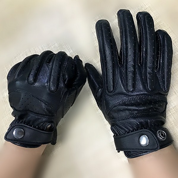 バイクレディース メンズ 夏用 レザー 革 スマホ 耐久性 滑り止め レーシング 防水 通気 ゴートスキン 通気性 。 