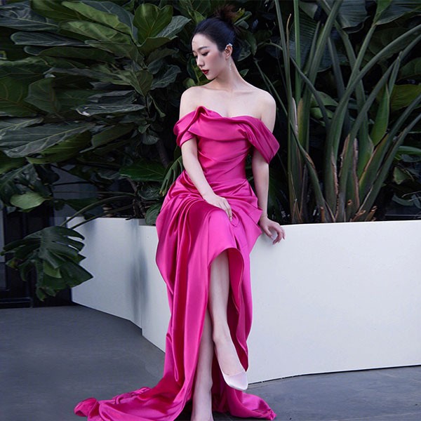 ロングドレス 大人 ピアノ 発表会 大きいサイズ 小さいサイズ パーティードレス 演奏会 披露宴 韓国 レディース 母親 結婚式 