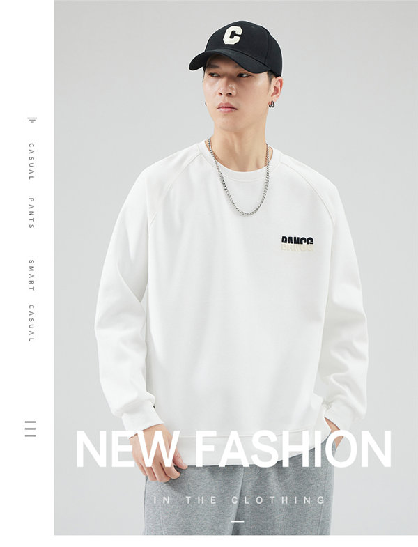 トレーナー メンズ プルオーバー ブラック 長袖 スポーツウェア 英語文字 春秋 送料無料 韓国ファッション 長袖 デザイン プリント Uネック 丸襟 