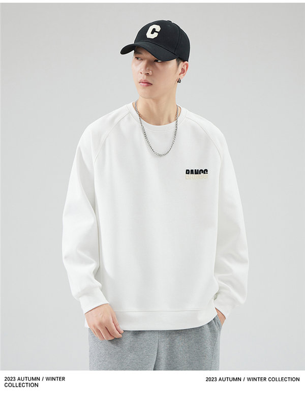 トレーナー メンズ プルオーバー ブラック 長袖 スポーツウェア 英語文字 春秋 送料無料 韓国ファッション 長袖 デザイン プリント Uネック 丸襟 