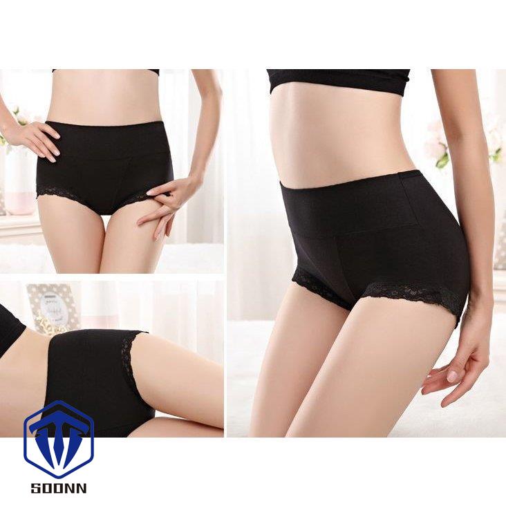 レディースショーツ スタンダード 単品 パンツ パンティー おへそすっぽり シンプル レース インナー 女 ソリッド無地 女性用下着ショーツ 
