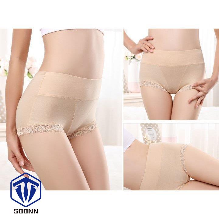 レディースショーツ スタンダード 単品 パンツ パンティー おへそすっぽり シンプル レース インナー 女 ソリッド無地 女性用下着ショーツ 